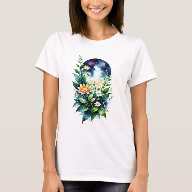 T-shirt Fleurs spatiales (Devant)