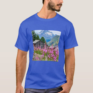 T-shirt Fleurs   Summer Matterhorn Suisse