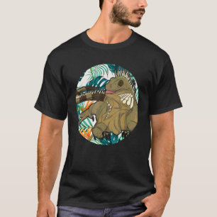 T-shirt Fleurs tropicales Reptile Animal Exotique Lizard I