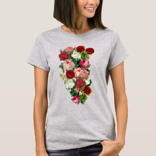 T-shirt Fleurs vintages