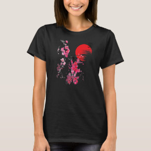 T-shirt Fleurs vintages de fleurs de cerisier Sakura Chêne