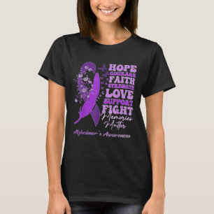 T-shirt Fleurs violettes Ruban Souvenirs Heimers Sensibili