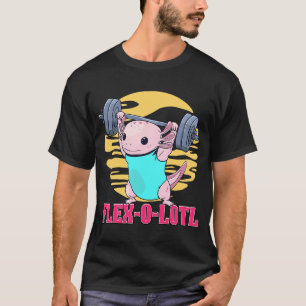 T-shirt Flex o lotl Bodybuilder Axolotl Weighlifting Gym