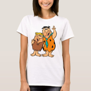 T-shirt Flintstone de blocaille et de Fred de prise de bec