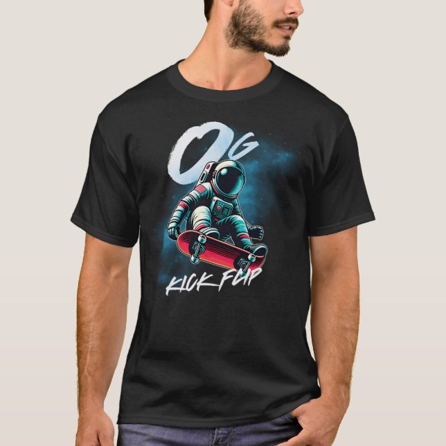 T-shirt Flip de coup de pied de gravité zéro - Astronaut d (Devant)
