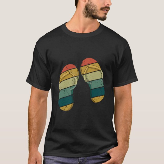 T-shirt Flip Flops Beach Swim Surfer Hello Summer (Devant)