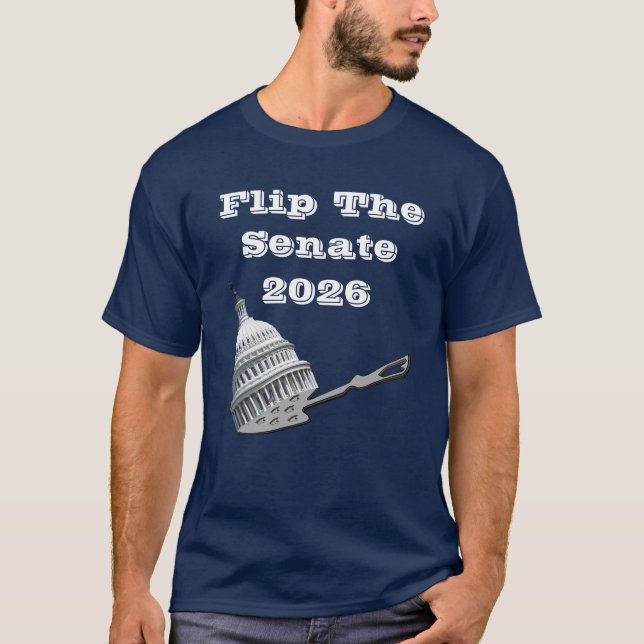 T-shirt Flip The Senate Vote Blue 2026 (Devant)