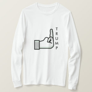 T-shirt Flipping Bird and Donald Trump Shirt
