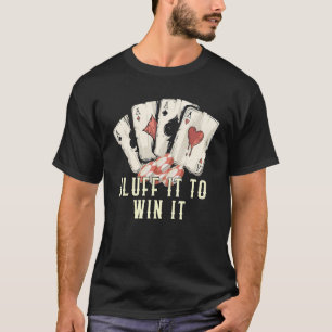 T-shirt Float et continuer sur Poker Discours Carte de jeu