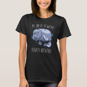 T-shirt Floatte Pomme de terre Manatee Marine Life 2