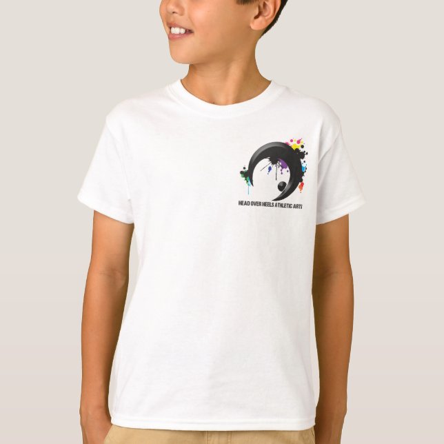 T-shirt Floc de couleur de gymnaste (Devant)