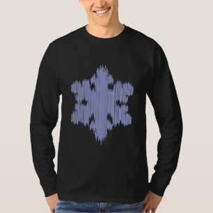 T-shirt Flocon de neige de glaçon - la longue douille des
