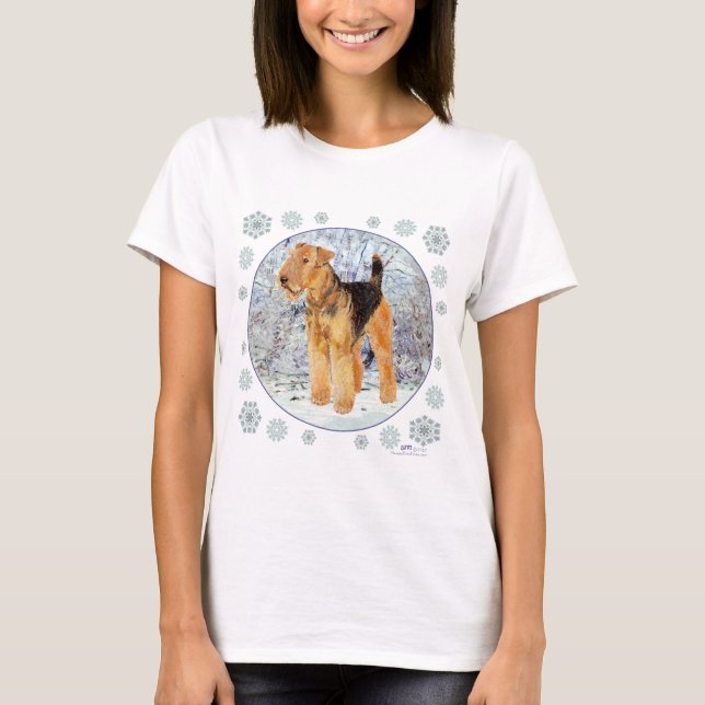 T-shirt Flocons de Terrier Gallois (Devant)