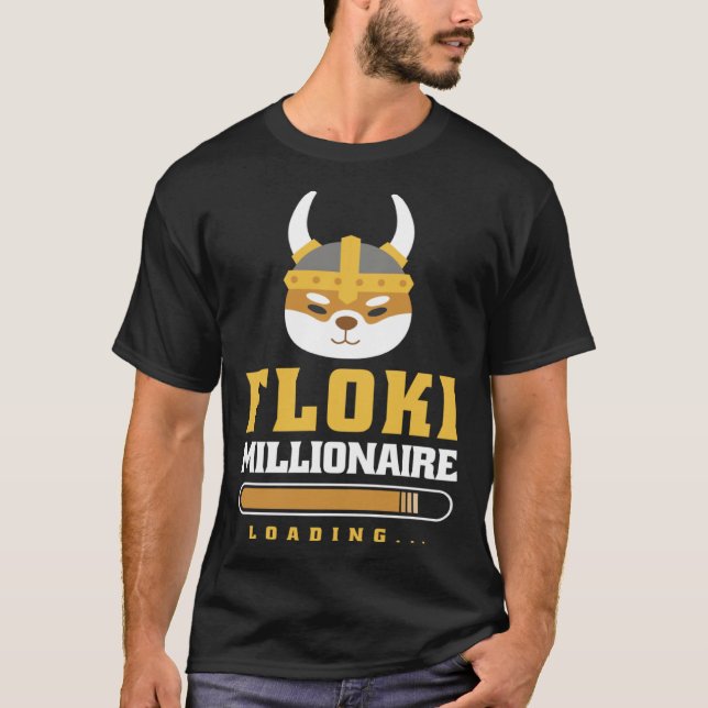 T-shirt Floki Crypto Floki Inu Millionaire Chargement (Devant)