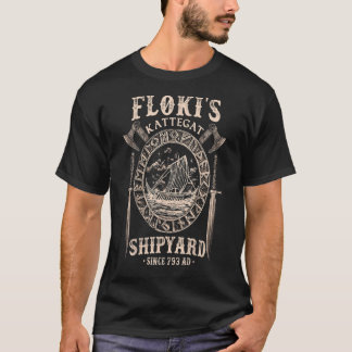 T-shirt Flokis Shipyard Kattegat Viking Ship and Sword TSh