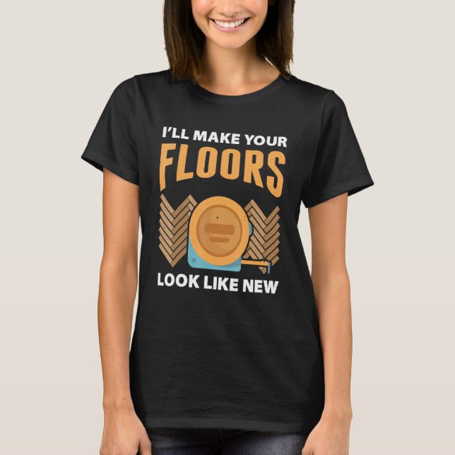 T-shirt Flooring Installer For Prossional Installer Carpet (Devant)