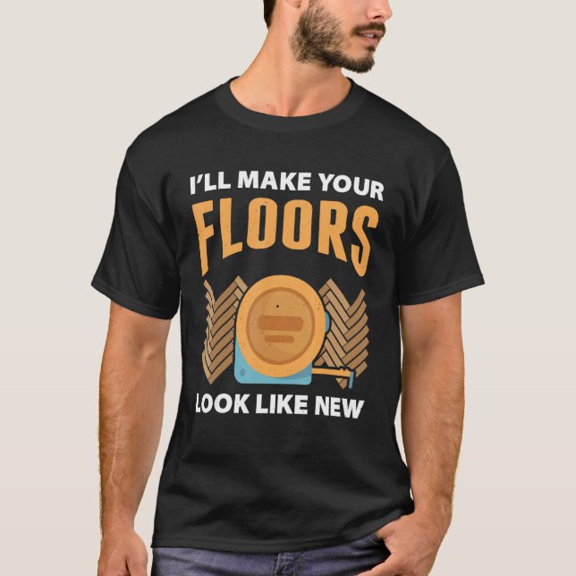 T-shirt Flooring Installer For Prossional Installer Carpet (Devant)