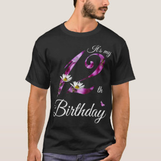 T-shirt Floral 12 ans 2010 C'est mon 12e anniversaire Gif