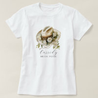 Floral Cowgirl Casquette mariée Posse Floral Horse
