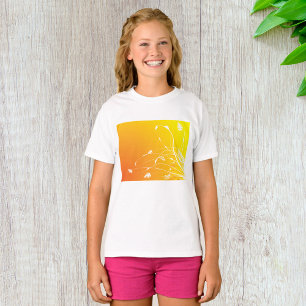 T-shirt Floral doré