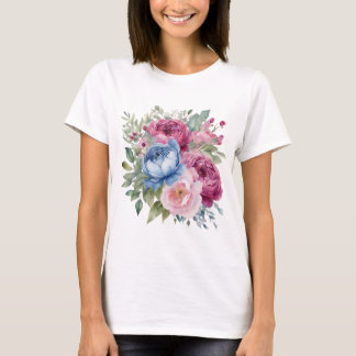 T-shirt floral féminin