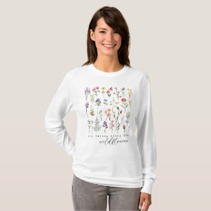 T-shirt Floral Fleur sauvage rétro