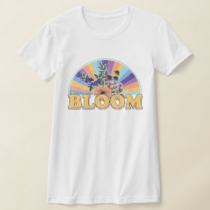 T-shirt Floral fleuri rétro