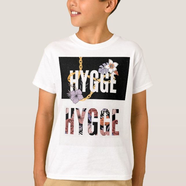 T-shirt Floral HYGGE - Cosy Nordic Aesthetique ave (Devant)