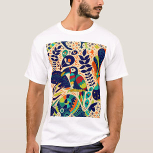 T-shirt Floral Jaune : Papier peint Tropical