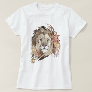 T-Shirt Floral Lion
