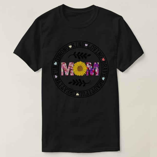 T-shirt Floral Mama 2 (Design devant)