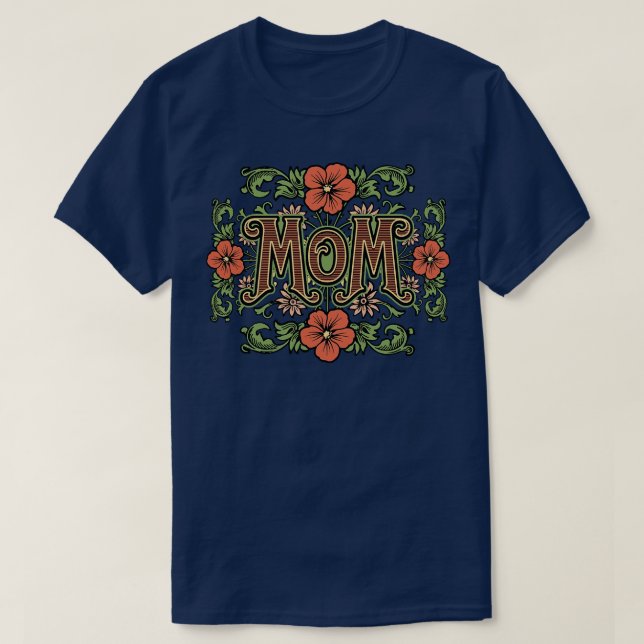 T-shirt Floral Maman (Design devant)