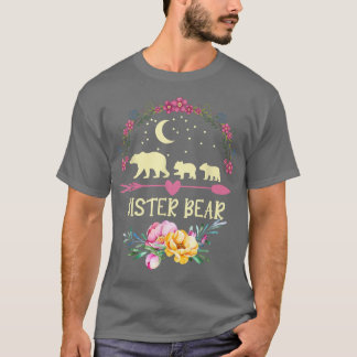 T-shirt Floral Matching Family Outfits Funny Sister Bear M