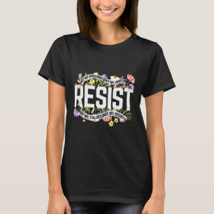 T-shirt Floral ne résiste pas à mon Président anti