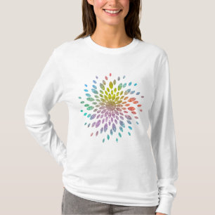 T-shirt FLORAL parties scintillant
