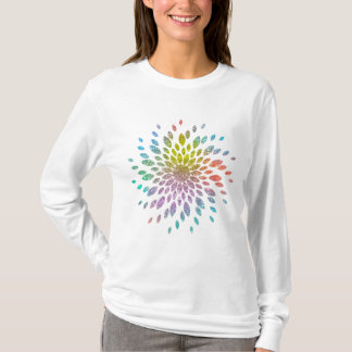 T-shirt FLORAL parties scintillant