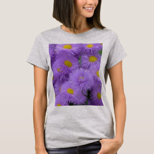 T-shirt Floral pourpre