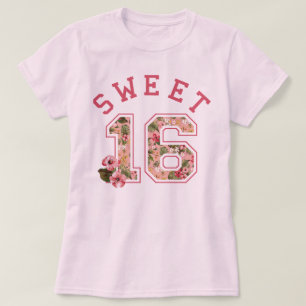 T-shirt Floral rose sportif du bonbon 16