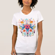 "Floral Star Femme's Slim Tee"