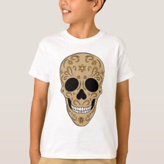 T-shirt Floral Sugar Skull Dia de los Muertos
