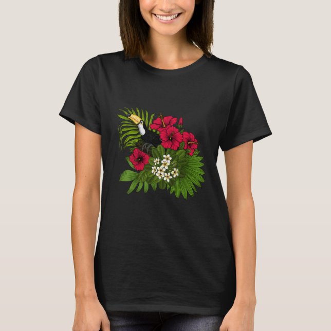 T-shirt Flore toucane et tropicale 4 (Devant)