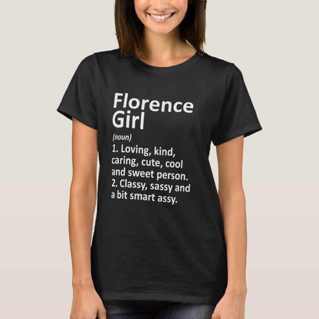 T-shirt Florence Girl Az Arizona Funny City Accueil Racine (Devant)