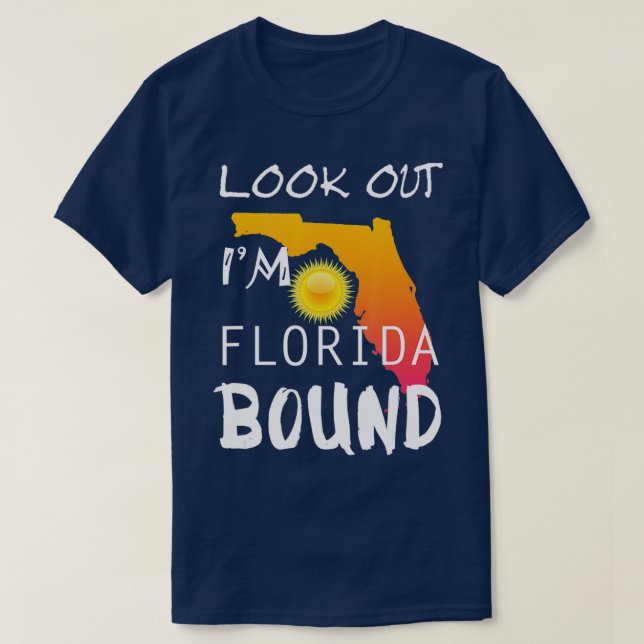 T-shirt Florida Bound Vacation Spring Break  (Design devant)
