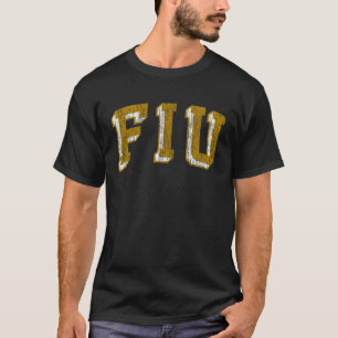 T-shirt Florida International Golden Panthers Retro Arch N