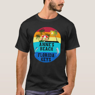 T-shirt Florida Keys Annes Beach Transats Palm Trees S