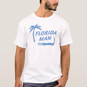 T-shirt Florida Man Alligator et Palm Tree Custom Color