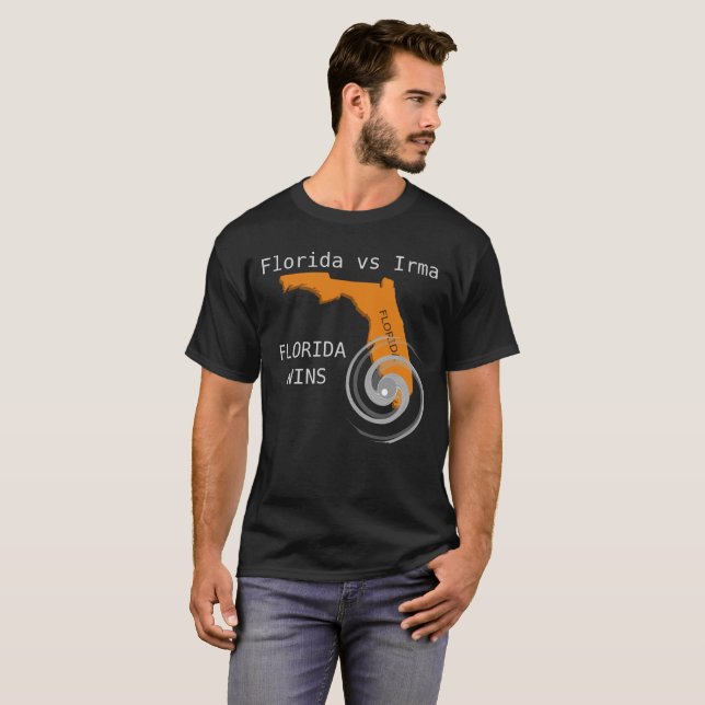 T-shirt Floride contre Irma, la Floride gagne (Devant entier)