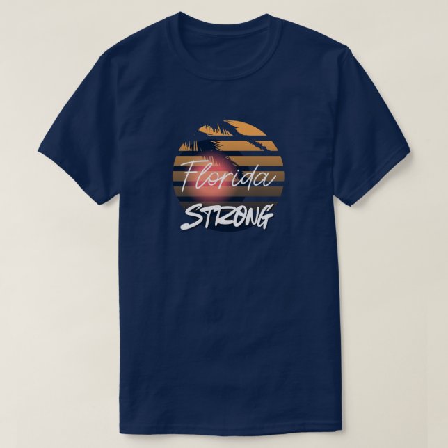 T-shirt Floride Forte catastrophe d'ouragan ensemble (Design devant)