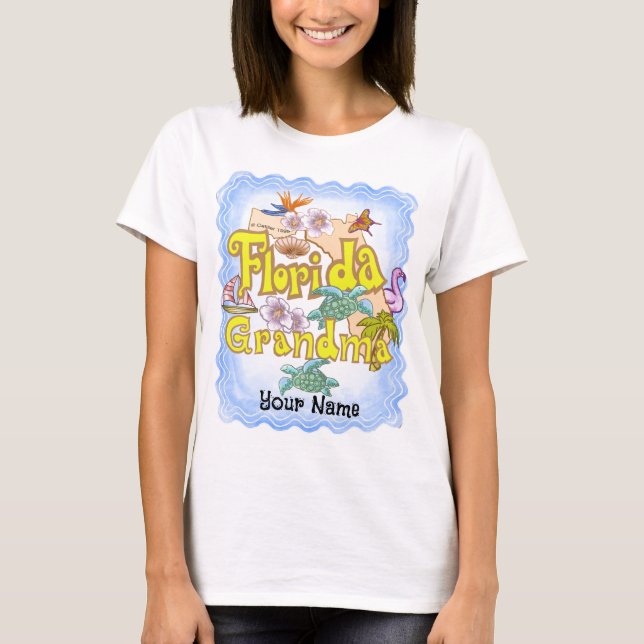 T-shirt Floride Grand-mère (Devant)