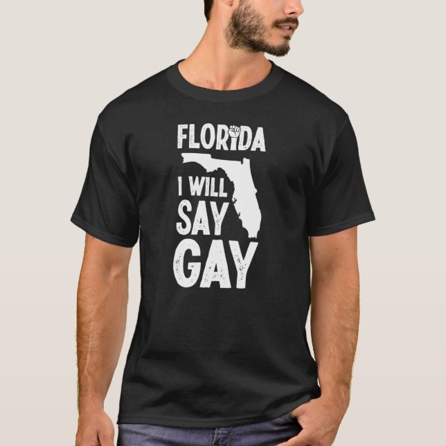 T-shirt Floride Je Vais Dire Gay pride Queer Rights Lgbtq  (Devant)